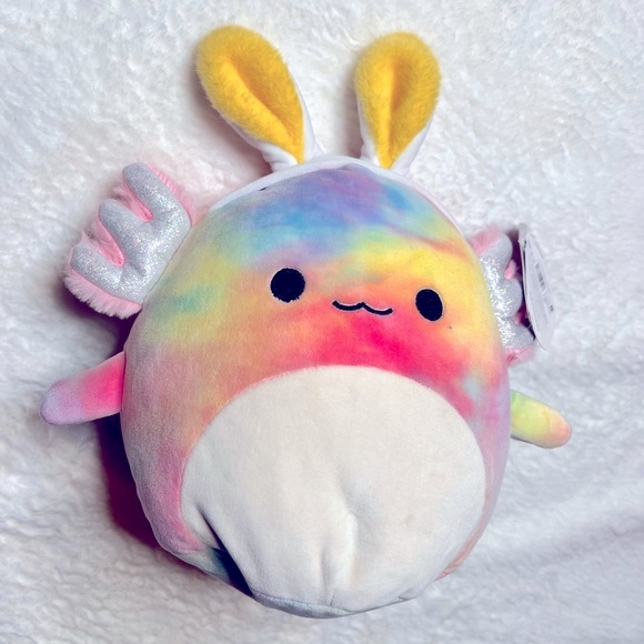Squishmallows Yellow and Pink Stuffed Animal Plush tinley - Picture 1 of 12